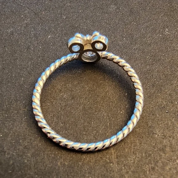 Minnie Mouse Braided Rose Gold Bow Size 8 925 Ring - Picture 7 of 9